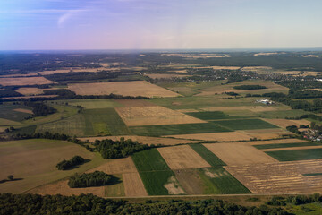 Landscape from a bird's eye view.