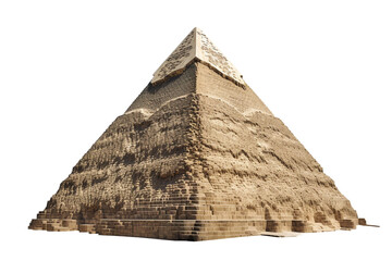 Ancient Egyptian pyramid. isolated object, transparent background - obrazy, fototapety, plakaty