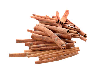 Cinnamon sticks isolated on  transparent png