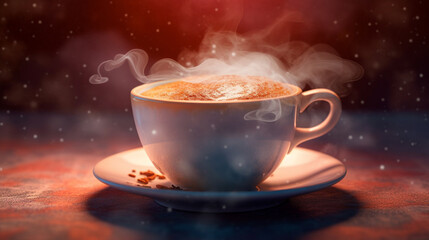 Fototapeta premium cup of coffee HD 8K wallpaper Stock Photographic Image 