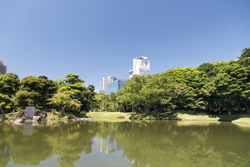 Fototapeta na wymiar 小石川後楽園の日本庭園