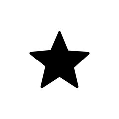 Star Icon vector. Simple flat illustration on white background..eps