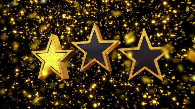 3つ星評価 星1つ  3-star-rating, one stars