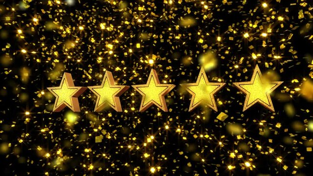 5つ星評価 星5つ  5-star-rating, five stars