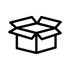 Box icon. Box package, parcel icon. Vector illustration. EPS 10.