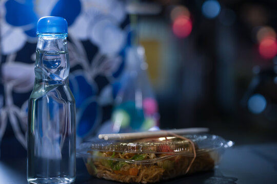 Image of Japanese night festival Ramune, yakisoba and yukata No people