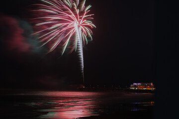 Daytona Beach pier fireworks 