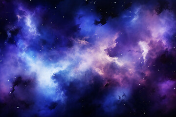Naklejka premium abstract nebula-like background with stars