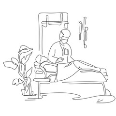 Academic medical flat illustrations, providing precise visual representations of complex medical concepts to enhance understanding and communication in the field of healthcare and medical education