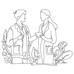 Academic medical flat illustrations, providing precise visual representations of complex medical concepts to enhance understanding and communication in the field of healthcare and medical education