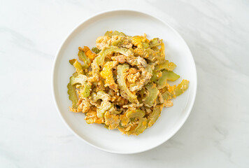 Stir Fried Bitter Gourd with Egg
