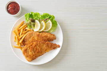 Homemade Breaded Weiner Schnitzel with Potato Chips
