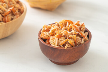 dried shrimps or dried salted prawn