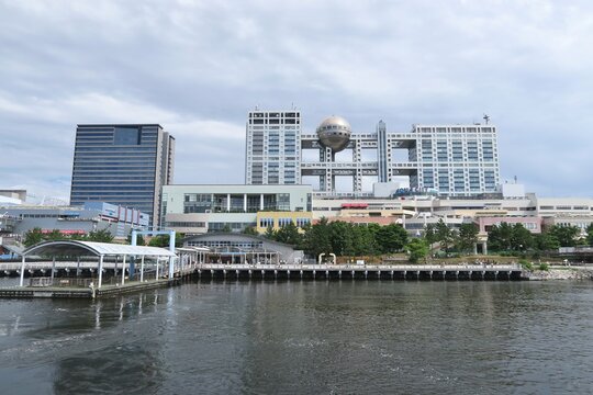 The view from Hotaluna by Tokyo Cruise heading for Sumida River in Tokyo, Japan. June 20, 2021