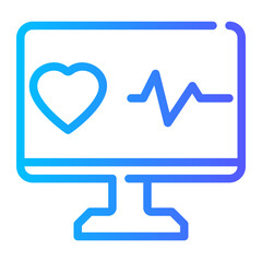 heart rate gradient icon