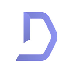 Monogram design vector logo. Monogram initial letter mark D logo design. Monogram design vector logo. Monogram initial letter mark D logo design simple D monogram