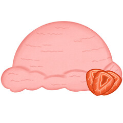 Strawberry ice cream