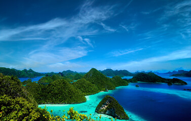 Raja Ampat island Indonesia beautiful tourist tourism travel destination in Asia