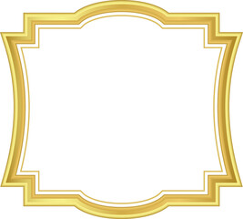 luxury islamic golden frame element design