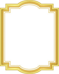 luxury islamic golden frame element design