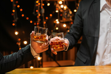 whiskey, for a friendly party in a bar or a restaurant.
