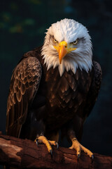 Obraz premium Bald Eagle, Wildlife Photography, Generative AI