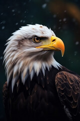 Obraz premium Bald Eagle, Wildlife Photography, Generative AI