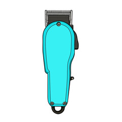 Modern style colorful clippers  art are used for barber shop design.