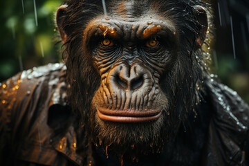 Fototapeta na wymiar Gorilla, Wildlife Photography, Generative AI