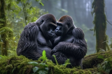 Gorilla, Wildlife Photography, Generative AI