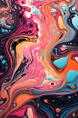 Abstract paint swirl illustration pattern wallpaper