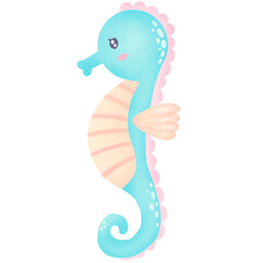 illustration of seahorse