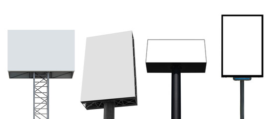 Collection set pole outdoor billboard
