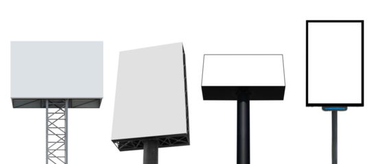 Collection set pole outdoor billboard