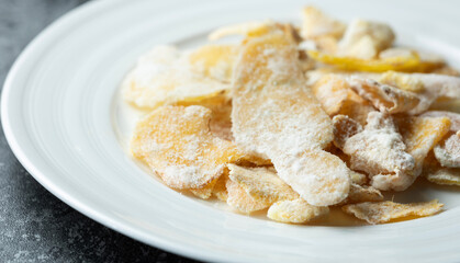 Sugared Dried Ginger Slices