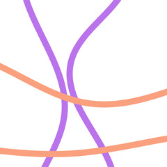 Pastel Purple Orange Lines Grid Background 
