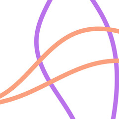 Pastel Purple Orange Lines Grid Background 