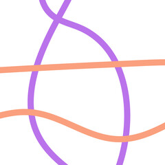 Pastel Purple Orange Lines Grid Background 