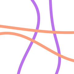 Pastel Purple Orange Lines Grid Background 