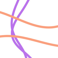 Pastel Purple Orange Lines Grid Background 