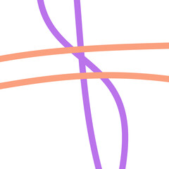 Pastel Purple Orange Lines Grid Background 