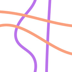 Pastel Purple Orange Lines Grid Background 