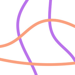 Pastel Purple Orange Lines Grid Background 