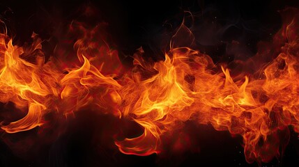 Fire texture on a black background