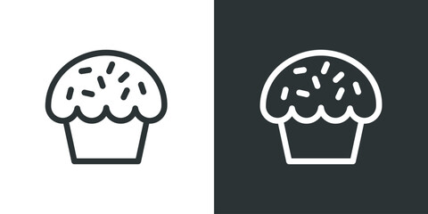 Cakes and cookies icon. Dessert concept. Can be used for topics like pastry, bakery, menu
