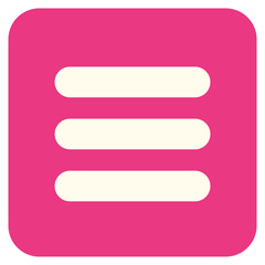 Fototapeta premium Menu Basic UI Icon