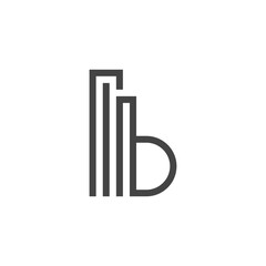 Creative Minimalist B Letter Logo Design