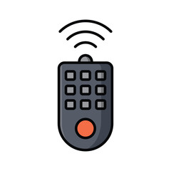 remote control icon vector design template in white background