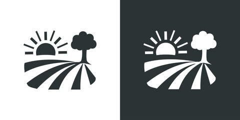 Farm Field Landsape Icon © Aisyah Az Zahra