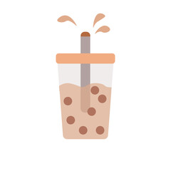 Boba tea illustration,sign,symbol,icon 